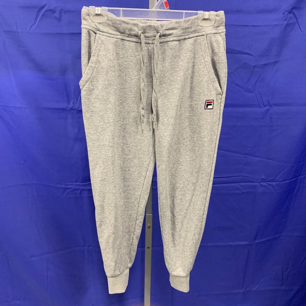 Womens Fila Size S Joggers Sweatpants Pockets Gray